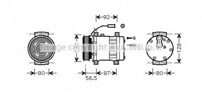 AVA QUALITY COOLING reak073 -  Компрессор, кондиционер